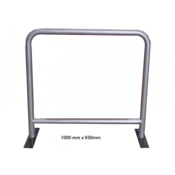 1m x 0.93m - Silver Round Tube Cafe Wind Barrier Frame